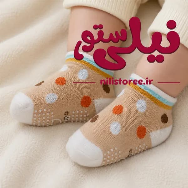 جوراب استپ دار مچی طرح شیر 18-24ماه برند12 — تصویر ۴