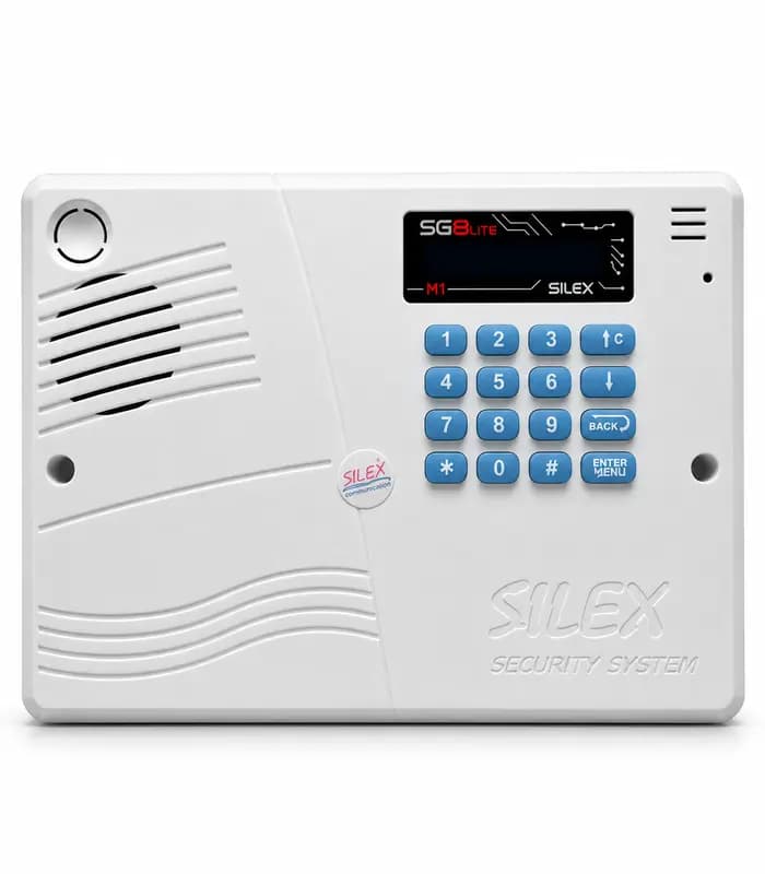 دستگاه دزدگیر (پنل مرکزی) سیمکارتی دزدگیر اماکن سایلکس SILEX مدل SQ8-LITE — تصویر ۲