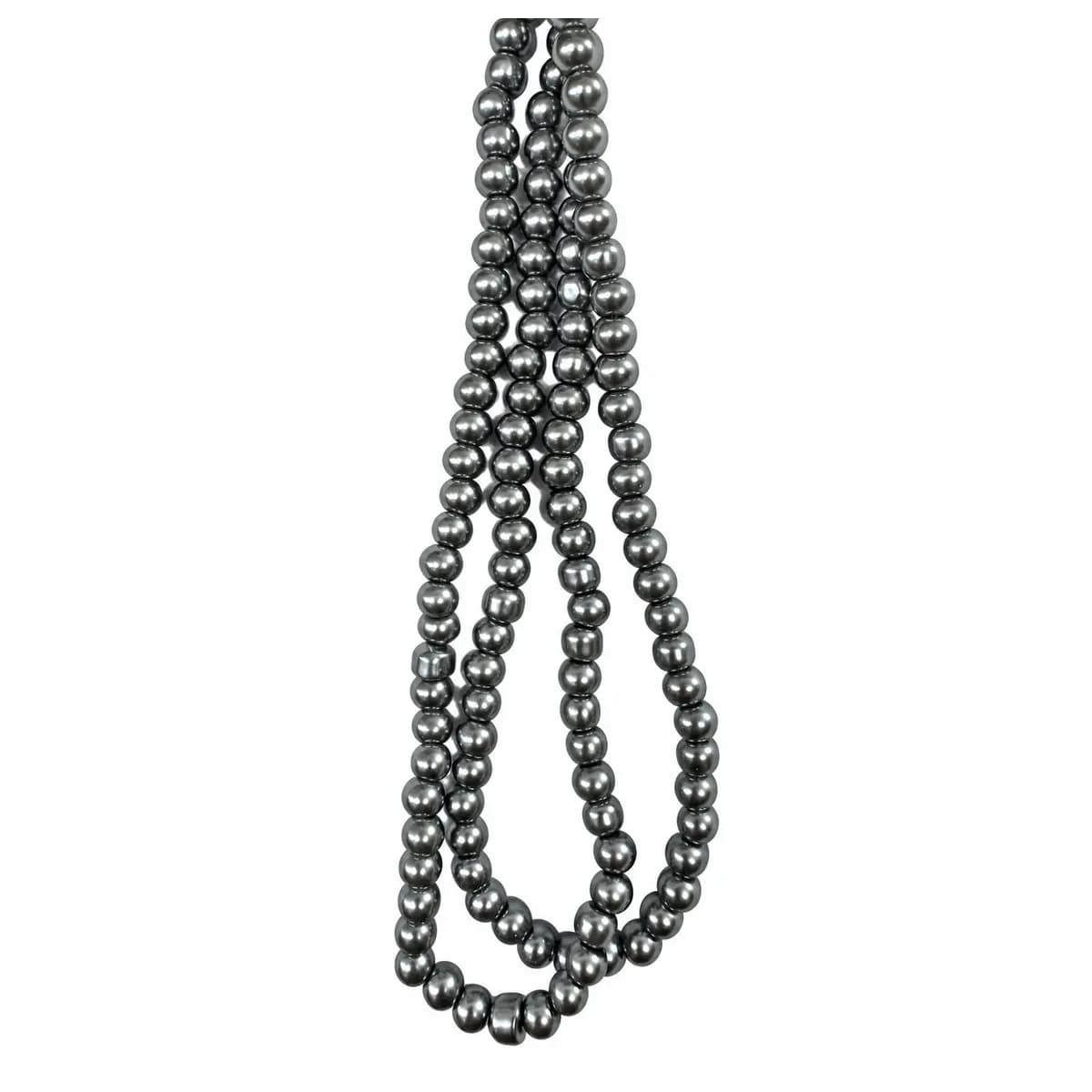 مروارید سایز ۶ رنگ خاکستری دودی