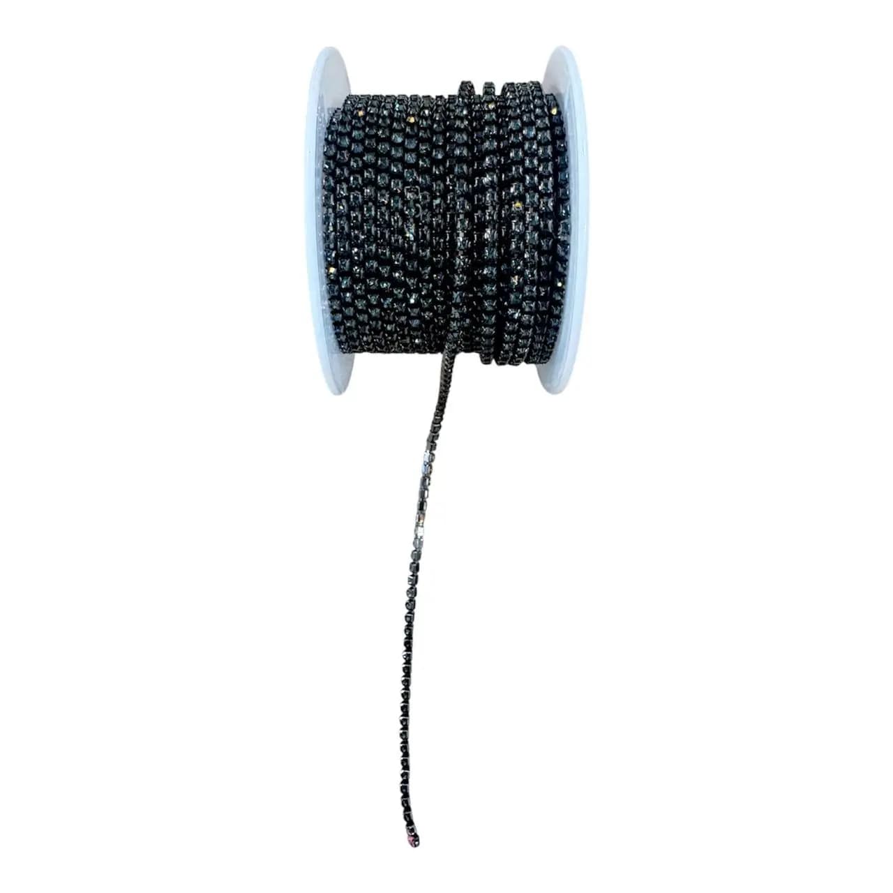 نگین متری سایز ۶ رنگ دودی کد s1104