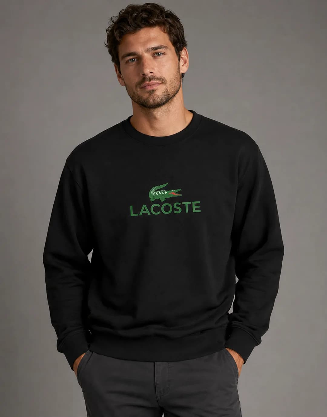 بلوز آستین بلند مردانه یقه گرد لاکوست کد Lacoste-AC-4779