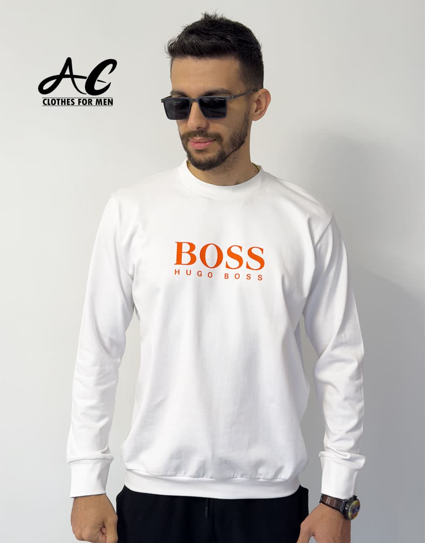 بلوز آستین بلند مردانه یقه گرد هوگو باس کد HUGO BOSS-AC-5544
