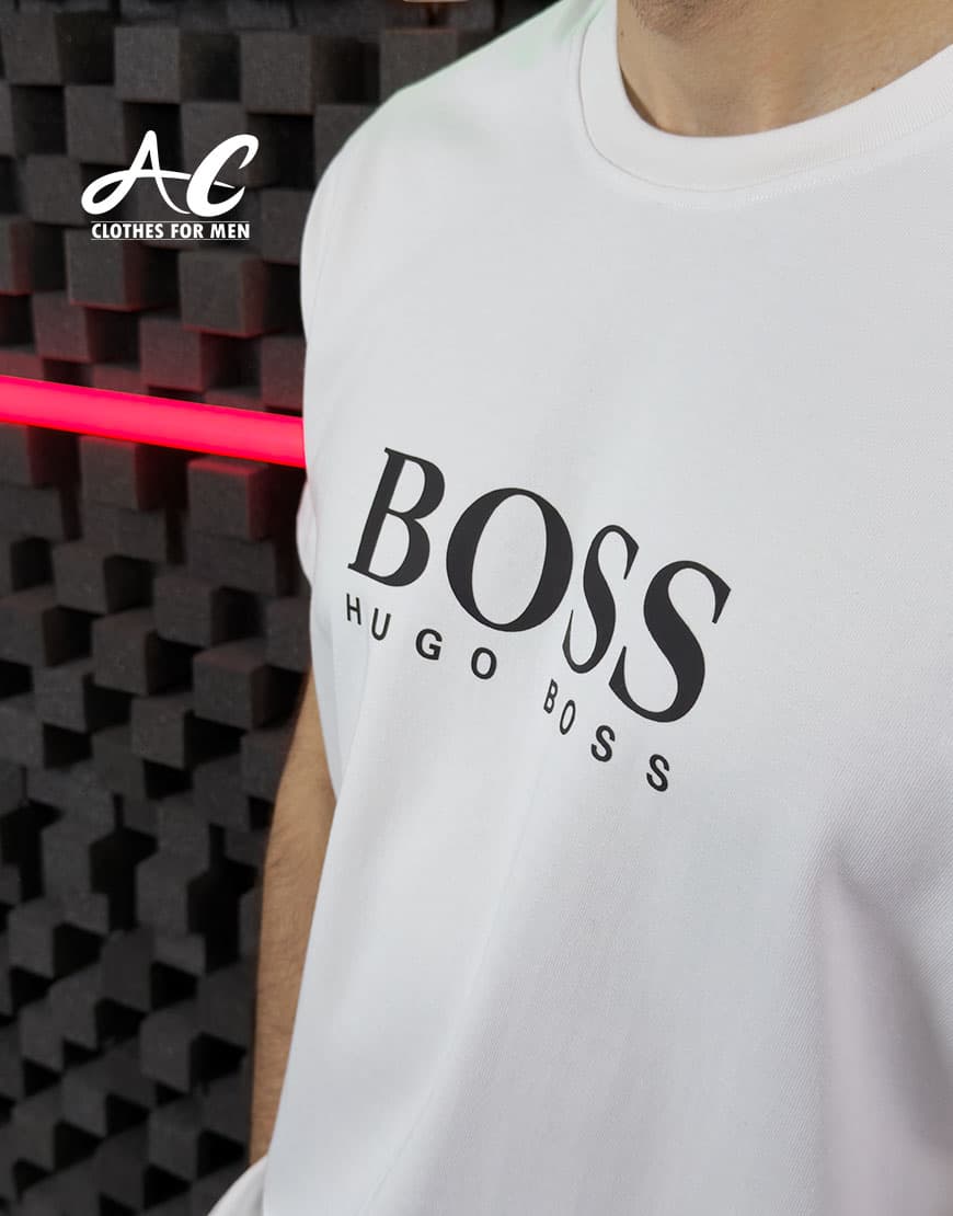 تی شرت آستین کوتاه مردانه هوگو باس HUGO BOSS T-Shirt-AC-53298 — تصویر ۲