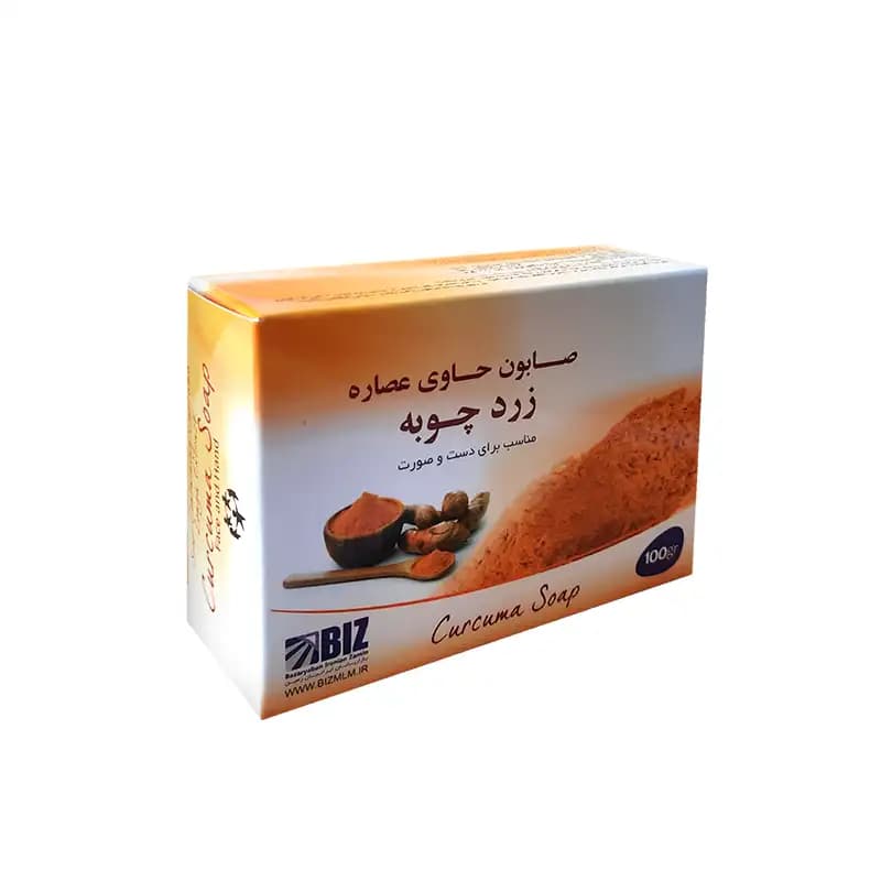 صابون زردچوبه بیز (Biz) پک 3 عددی مناسب دست و صورت