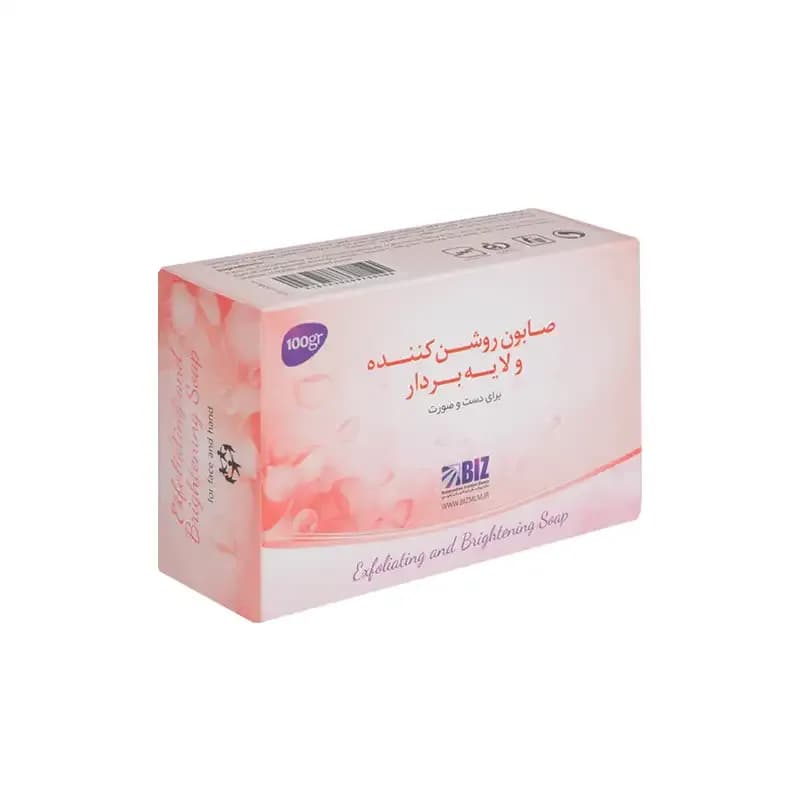صابون روشن کننده و لایه بردار بیز (Biz) پک 3 عددی مناسب دست و صورت