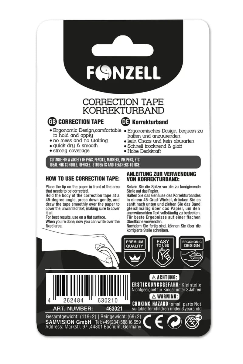 لاک غلط گیر نواری 5mm*18m فونزل (fonzell) — تصویر ۷