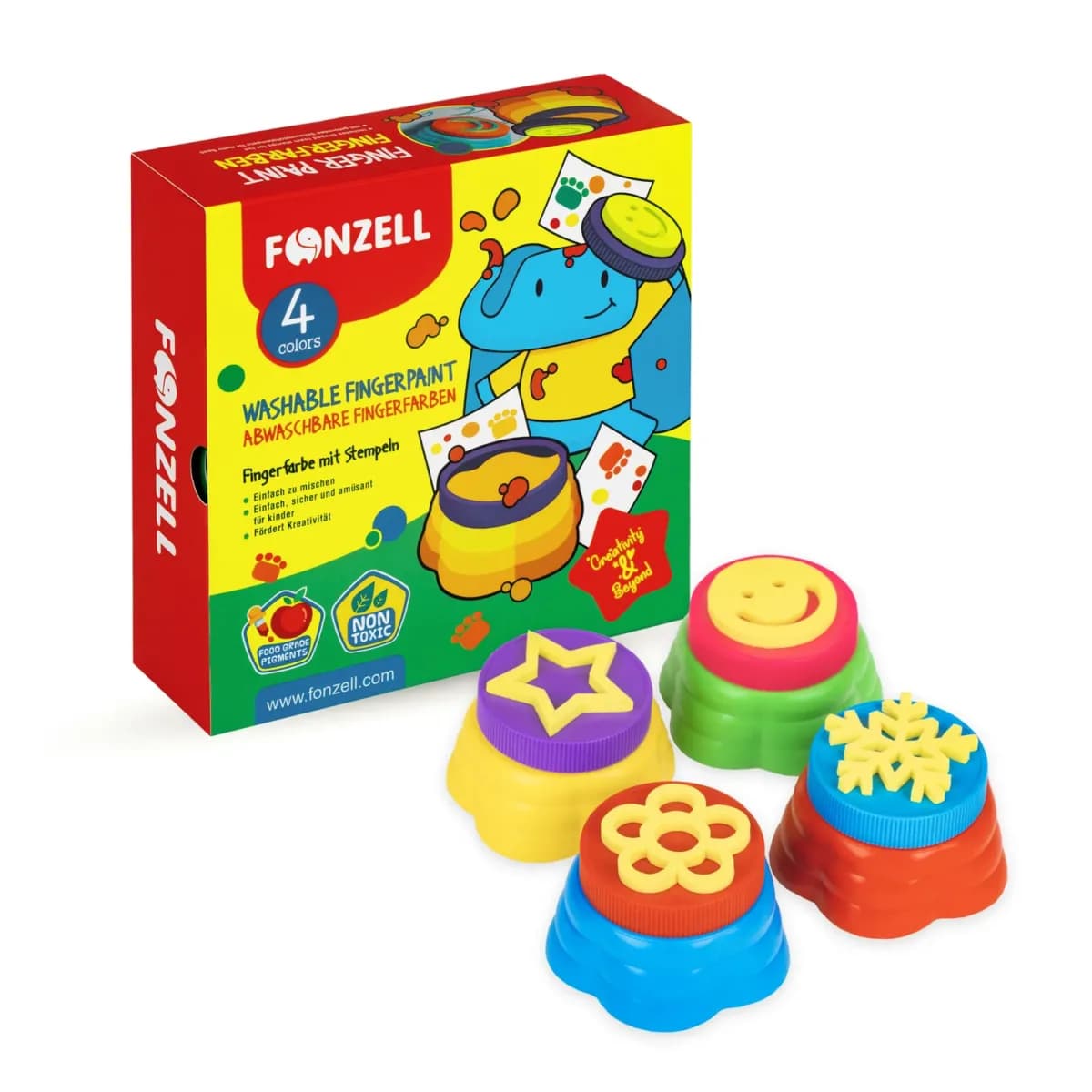 رنگ انگشتی 4 رنگ سری کیدز فونزل کد 685091 (fonzell)