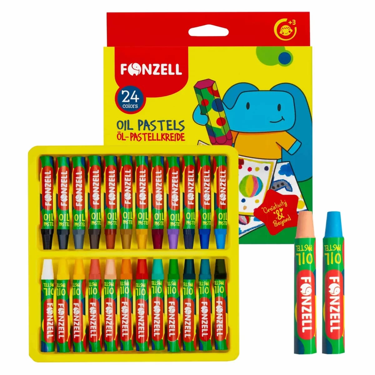 پاستل روغنی 24 رنگ فونزل کد 685090 (fonzell)
