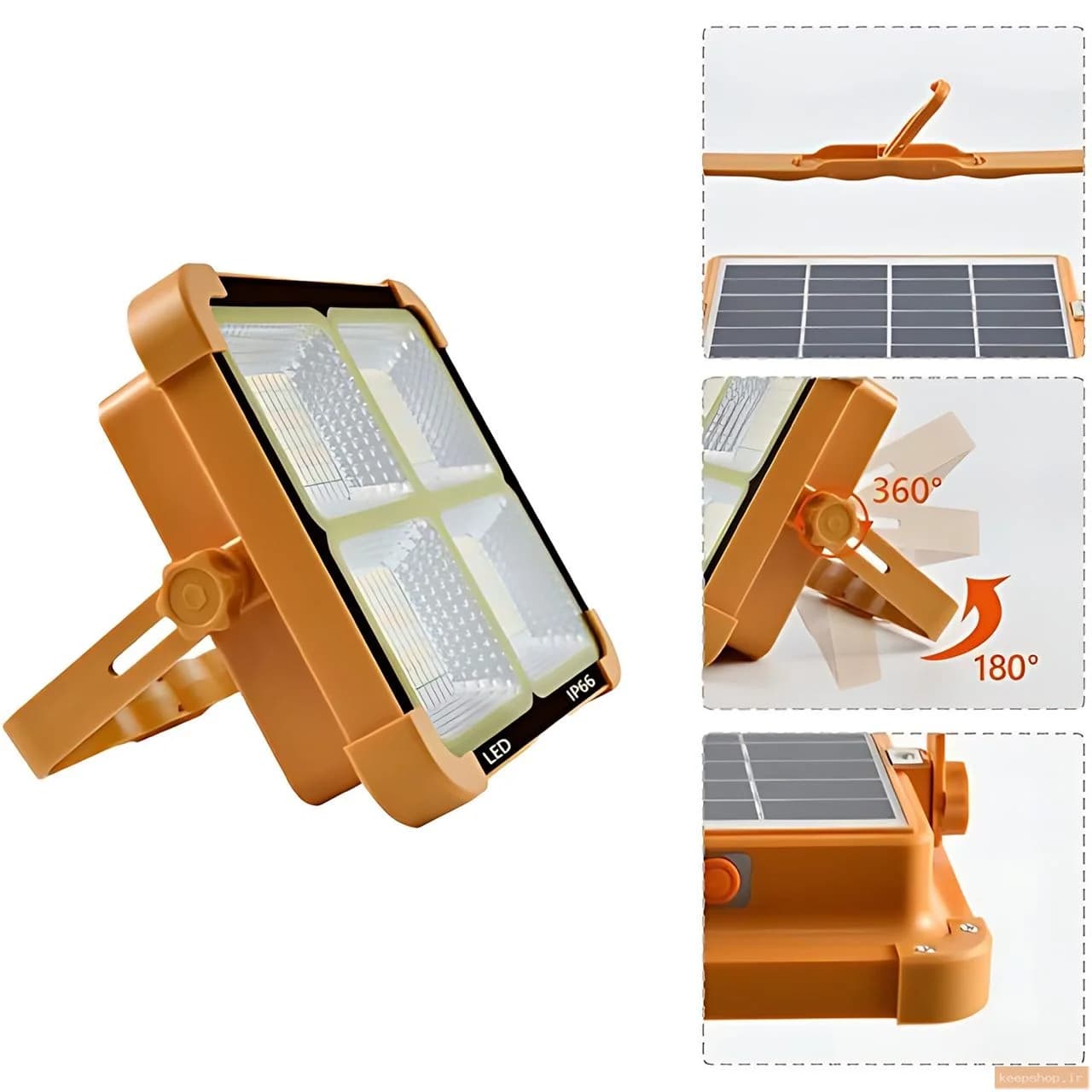 چراغ روشنایی مدل شارژی و خورشیدی bm3 solar light — تصویر ۲