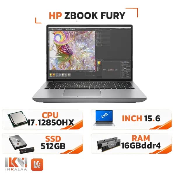 لپ تاپ استوک اچپی ZBook Fury 16 G9 ظرفیت 512GB پردازنده Core i7 رم 16GB — تصویر ۷