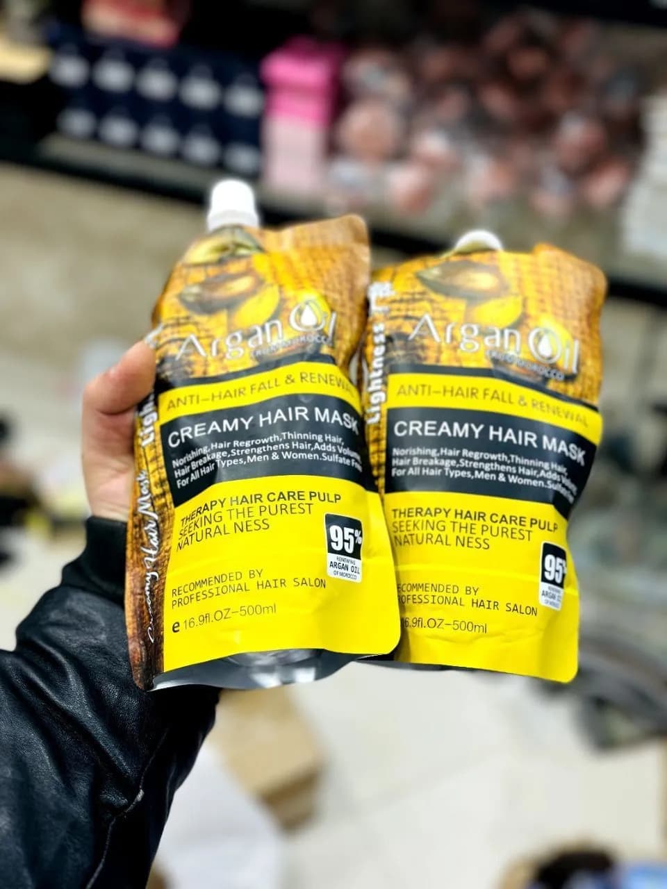 ماسک مو آرگان نیم کیلویی اورجینال — تصویر ۲