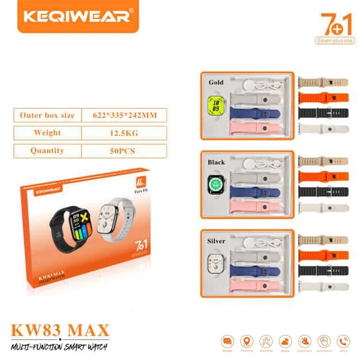 ساعت هوشمند کیوکر مدل KEQIWEAR KW83 max هفت بند — تصویر ۳