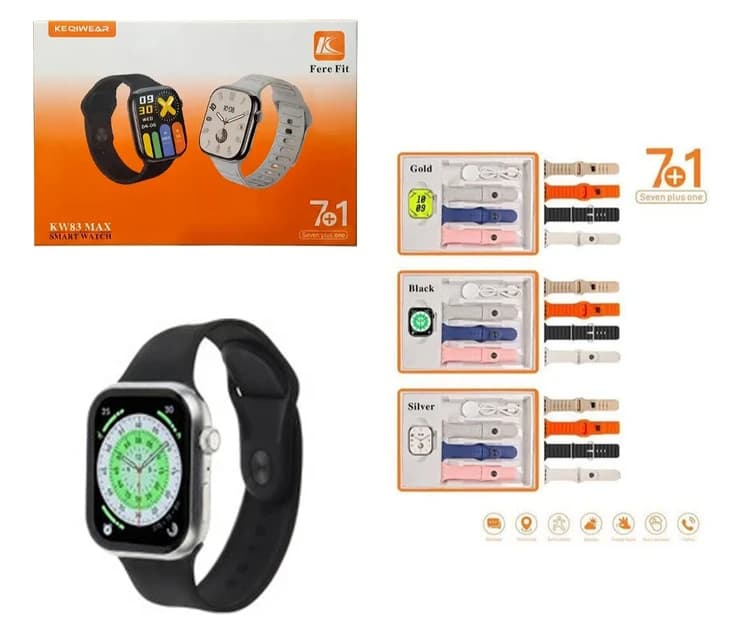 ساعت هوشمند کیوکر مدل KEQIWEAR KW83 max هفت بند — تصویر ۲