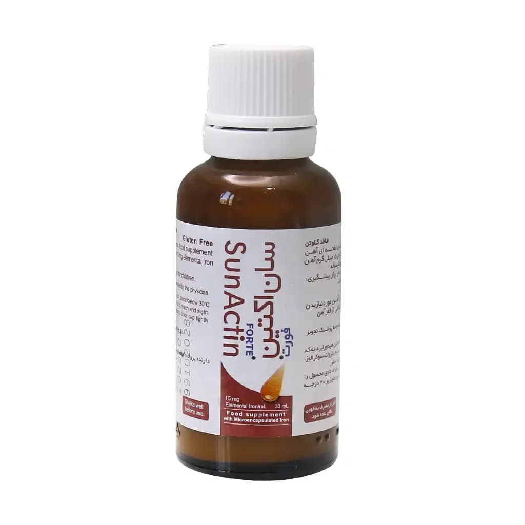 قطره آهن سان اکتین فورت ایده دارو طب 30 میلی لیتر (Eadeh Darou Teb Sun Actin Forte Iron) — تصویر ۲