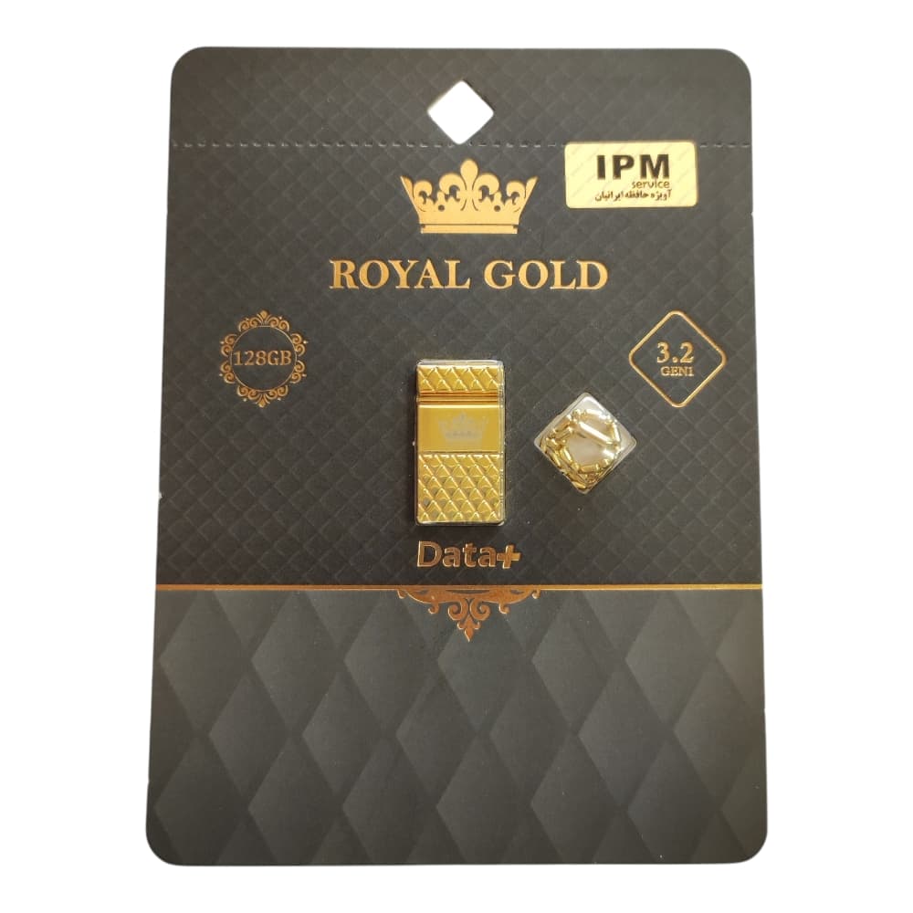 فلش مموری دیتا پلاس مدل data+ ROYAL GOLD USB 3.2 ظرفیت 128GB — تصویر ۲