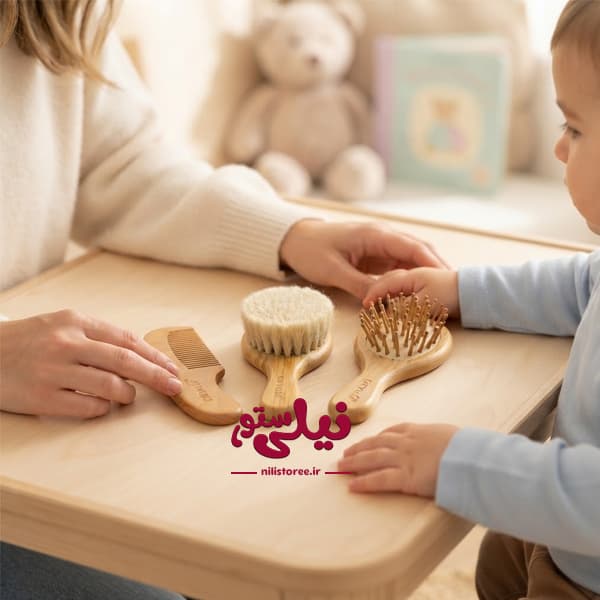 ست شانه و برس چوبی کاوالو cavalo