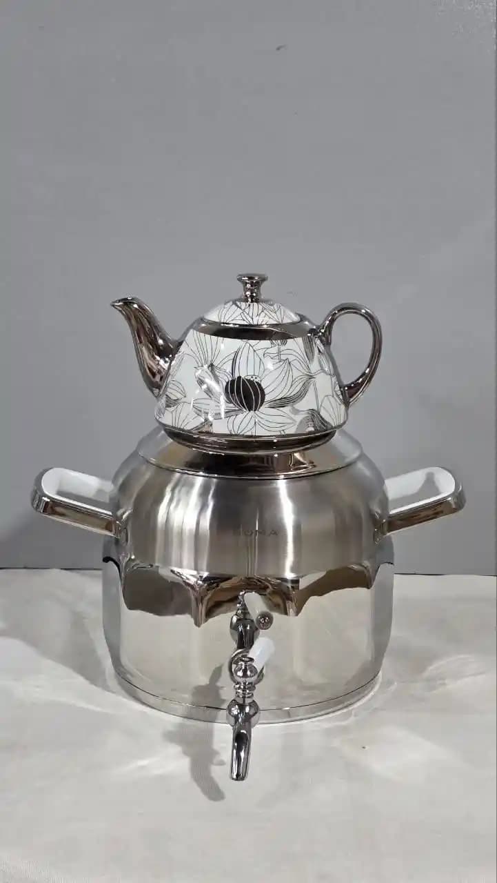 کتری قوری سوما کد 7119 ده پر (دو قوری) — تصویر ۲
