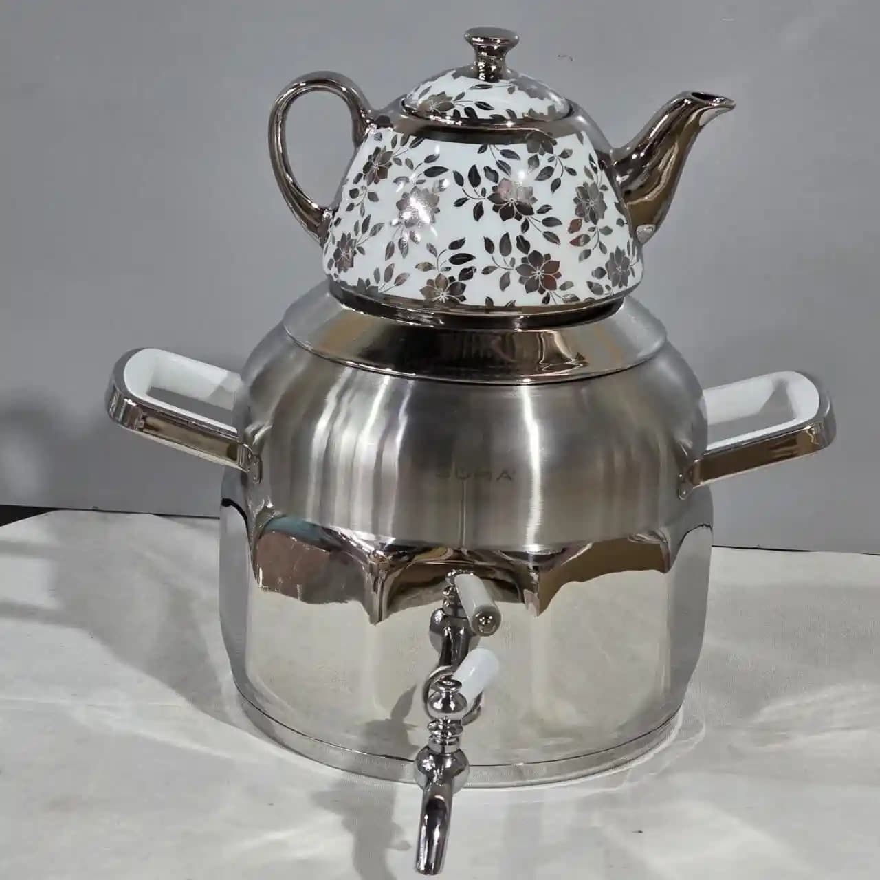 کتری قوری سوما کد 7119 ده پر (دو قوری) — تصویر ۳