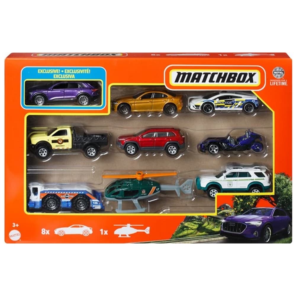 مجموعه 9 عددی Matchbox مدل Audi e-tron Exclusive