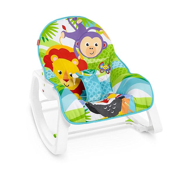 راکر Green Jungle نوزادی 2 کاره Fisher Price — تصویر ۲