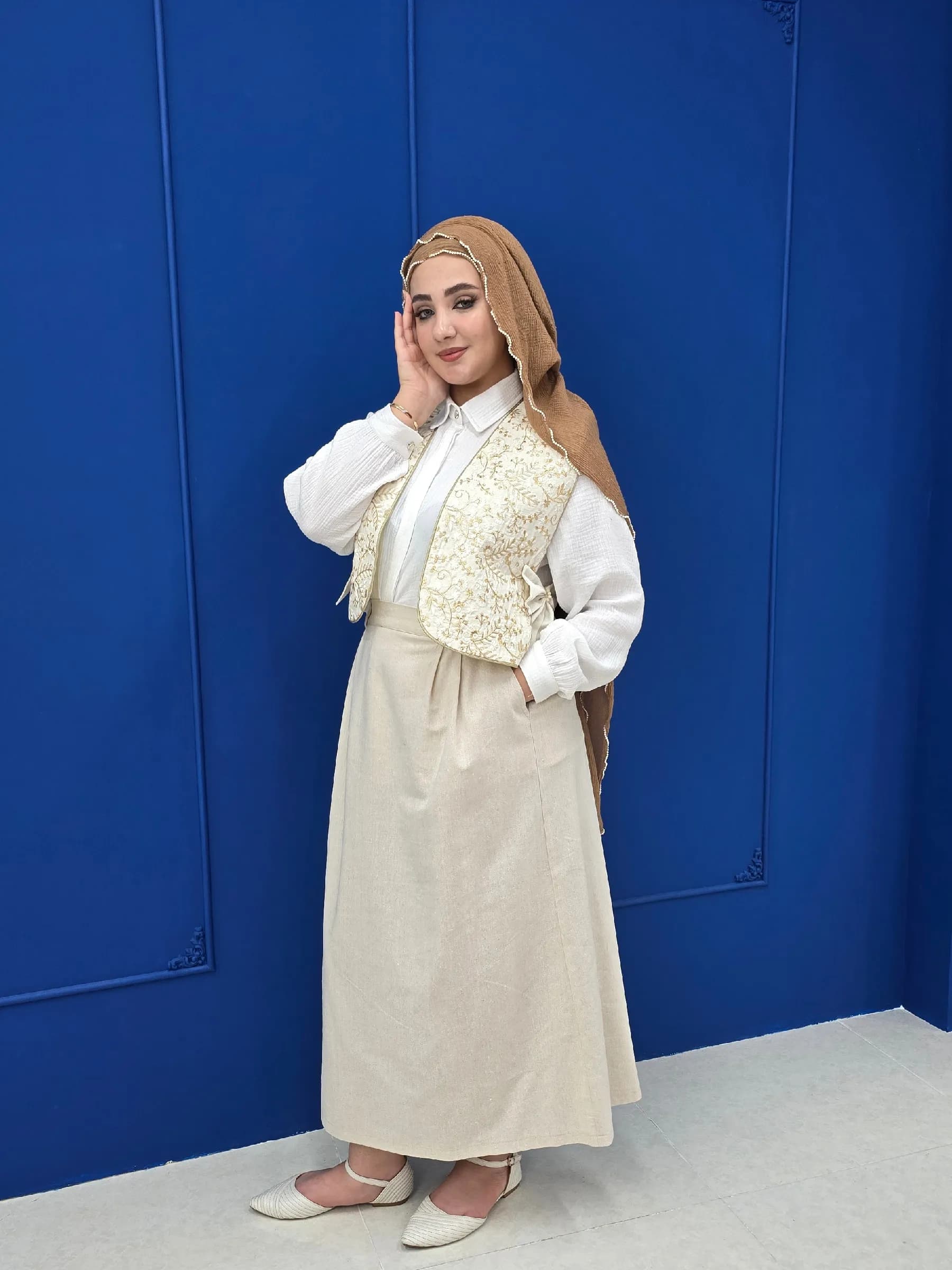 دامن لینن فون کد ws12 — تصویر ۴
