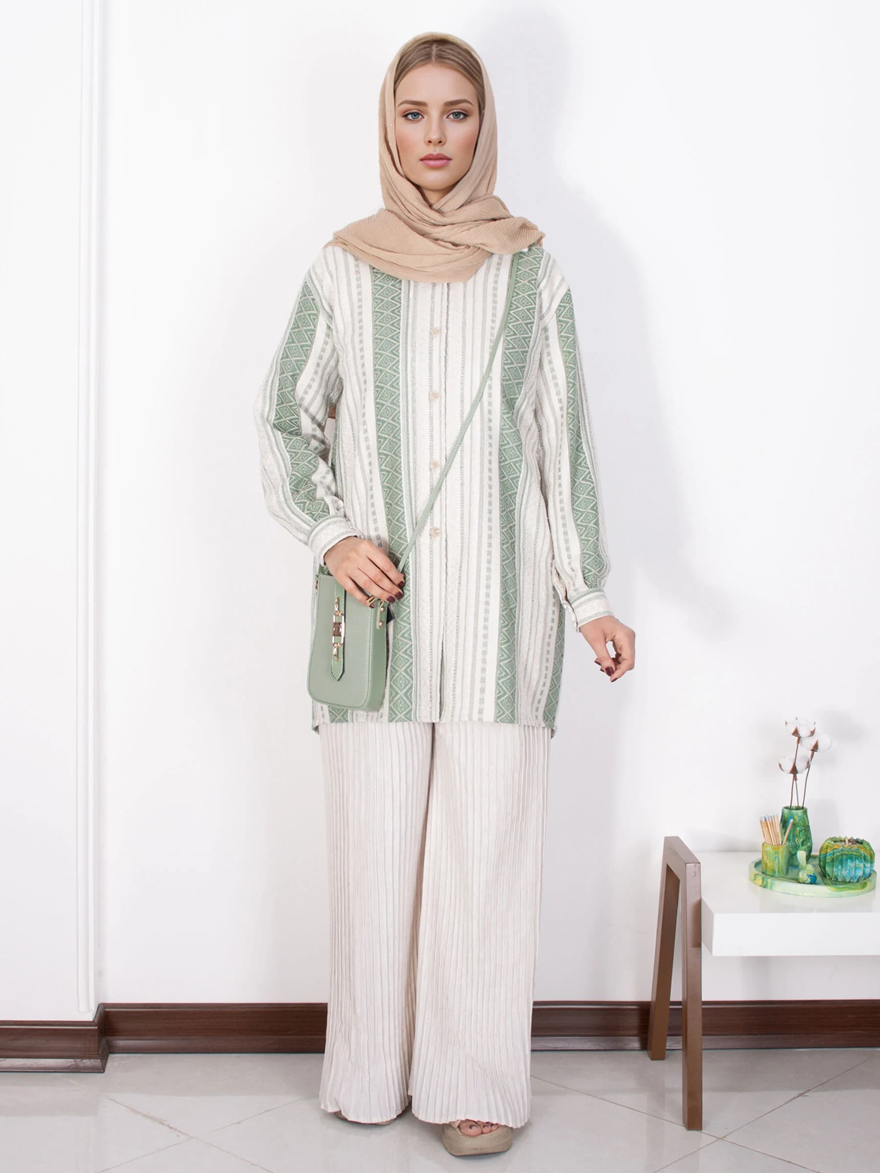 شومیز لینن ws42