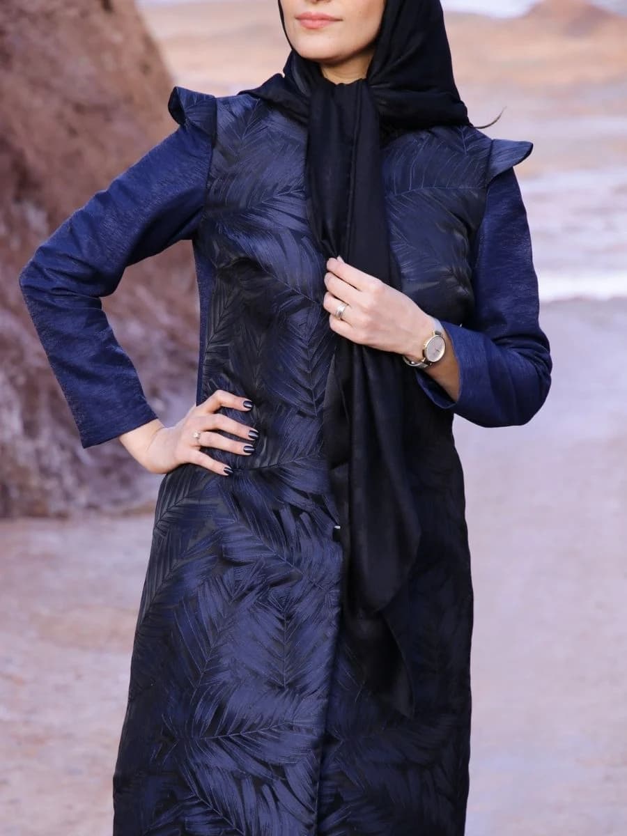 مانتو پانی سرمه ای