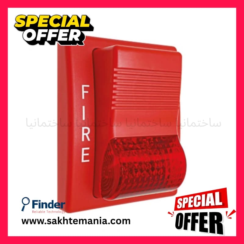 آژیر فلاشر آدرسپذیر فایندر FF LSB550