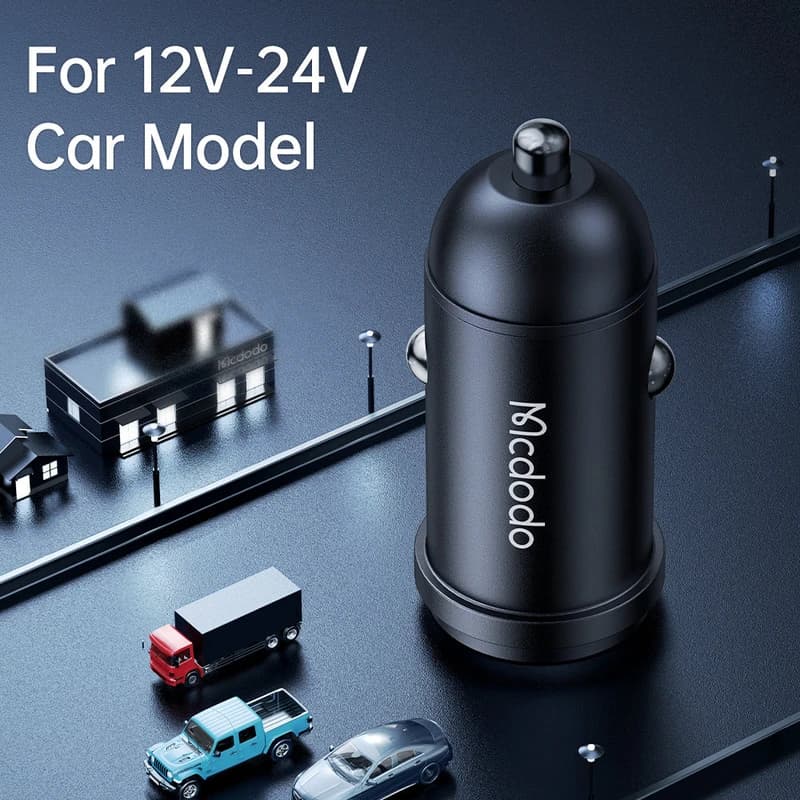 شارژر فندکی فست شارژ مک دودو Mcdodo CC-7491 USB C PD Fast Car Charger 30W — تصویر ۵