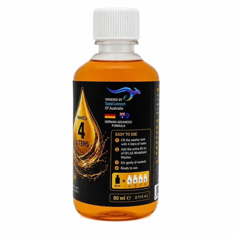 مایع شیشه شوی اوفلاس مدل Windshield حجم 80 میلیلیتر — تصویر ۲