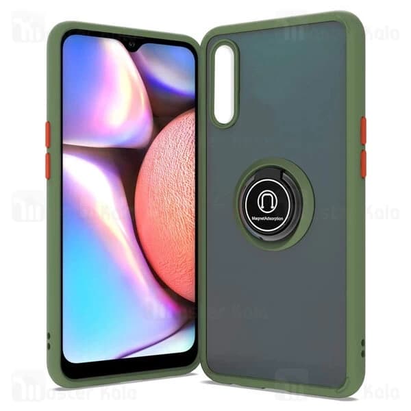 قاب مات هیبریدی انگشتی Samsung Galaxy A01 / A015 Matte Hybrid Ring Case — تصویر ۳