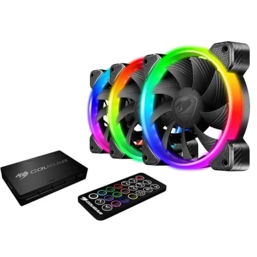 فن کیس کوگر Vortex RGB HPB 120 Cooling Kit سایز 120 میلی متری بسته 3 عددی — تصویر ۳