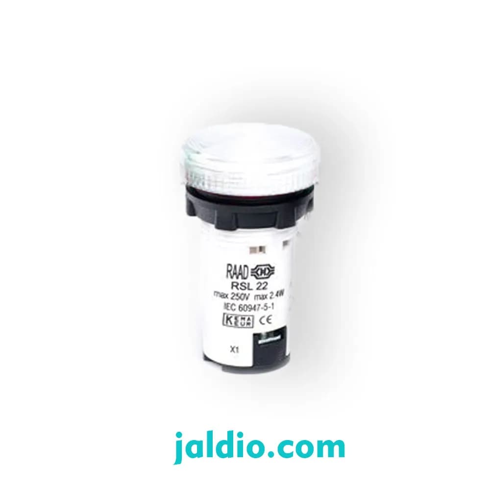 چراغ سیگنال LED قابل تعویض سفید رعد RSL 24-48-110-220 V