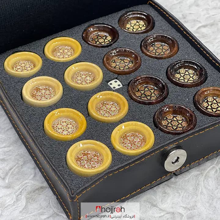 مهره تخته نرد خاتم کاری قطر ۳ سانت کد tns643
