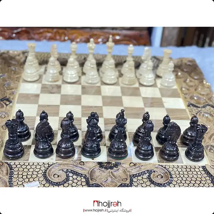 مهره شطرنج چوبی سنگین ماکزیمم سوپر برند شهریار کد TNS81 — تصویر ۵