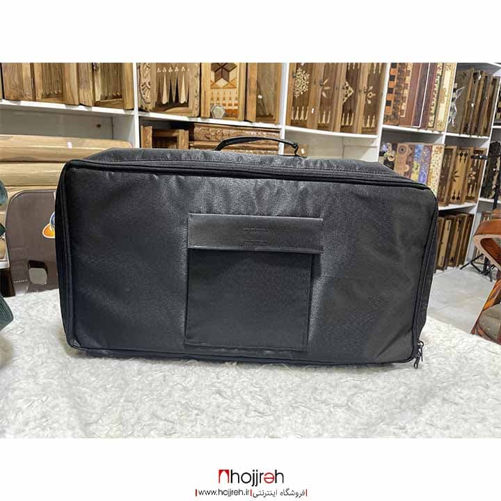 کیف تخته نرد برزنتی زیپ دار دارای ضربه گیر و جای مهره کد TNS65