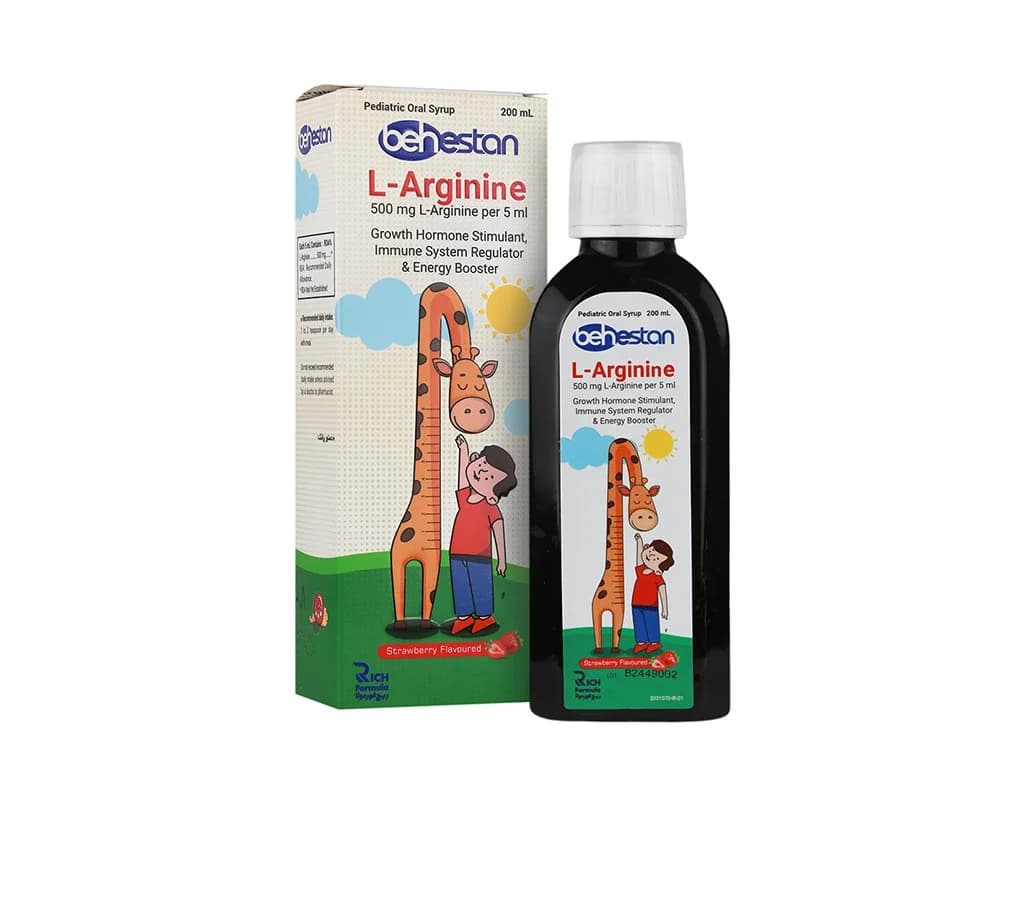 شربت ال-آرژنین (ال آرژینین) بهستان ( L-Arginine Behestan syrup )