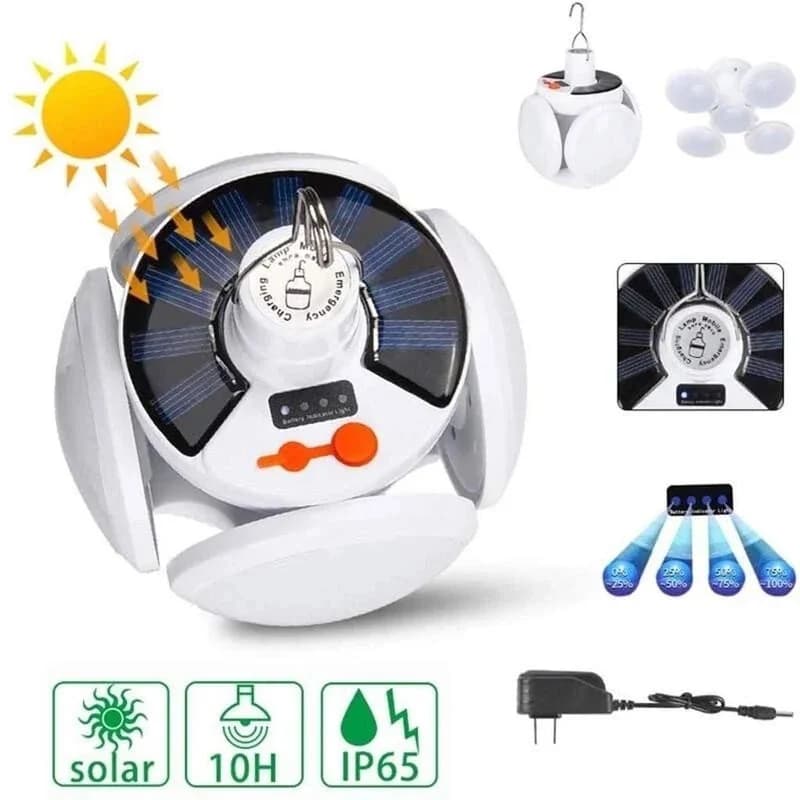 چراغ خورشیدی شارژی مدل 2029 solar emergency charging lamp — تصویر ۴