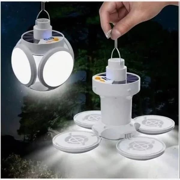 چراغ خورشیدی شارژی مدل 2029 solar emergency charging lamp — تصویر ۳