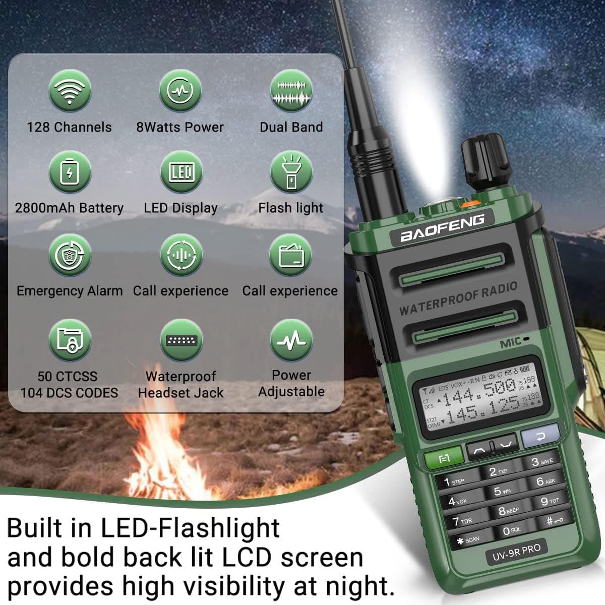 بی سیم باوفنگ مدل UV9R PRO — تصویر ۶