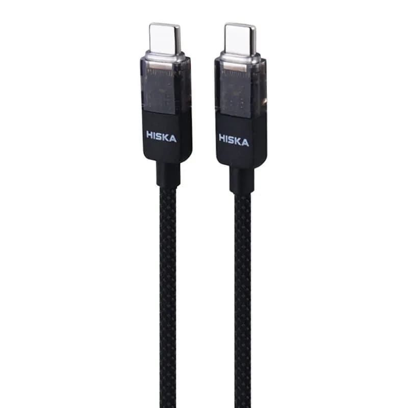 کابل دو سر تایپ سی فست شارژ 60 وات هیسکا LX-891CC طول 1 متر کد 9904 — تصویر ۳
