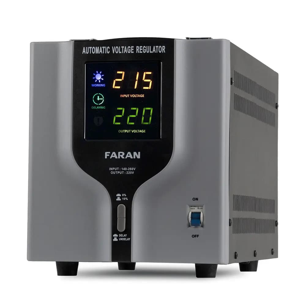 استابلایزر فاران تک فاز رله ای مدل STBW 12kva