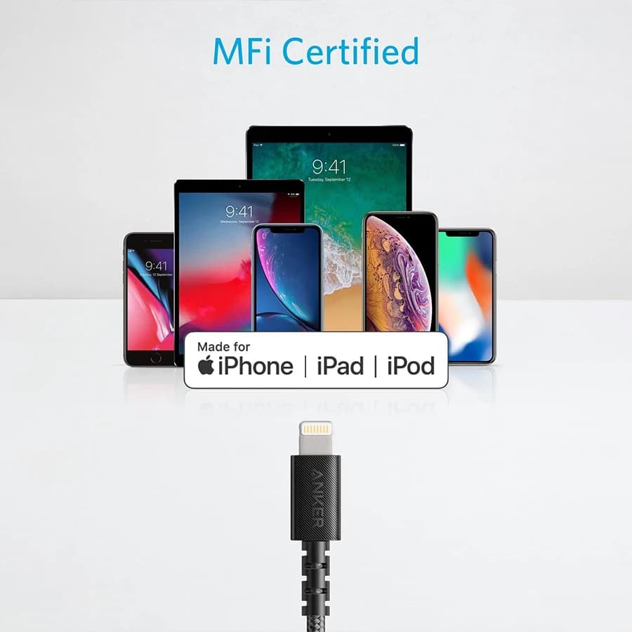 کابل تبدیل USB-A به Lightning انکر Anker PowerLine Select+ 1.8M Black — تصویر ۳