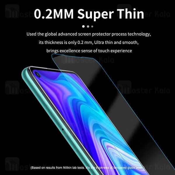 محافظ صفحه شیشه ای نیلکین Xiaomi Redmi Note 9 / Redmi 10x 4G Nillkin H+ Pro + محافظ لنز — تصویر ۴