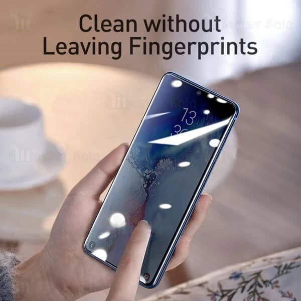 پک 2 تایی محافظ صفحه شیشه ای تمام صفحه و خمیده یو وی Samsung Galaxy S20 Baseus SGSAS20 UV — تصویر ۸