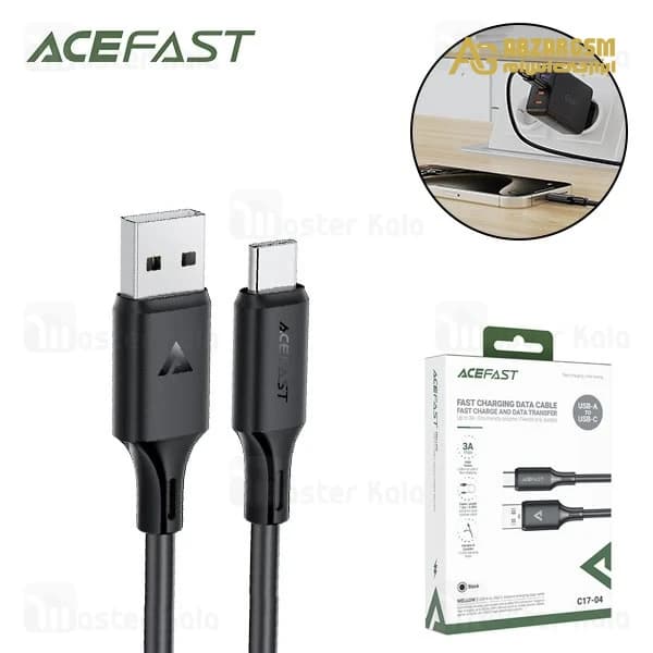 کابل Type-C ایس فست ACEFAST C17-04 طول 1.2 متر توان 15 وات — تصویر ۶
