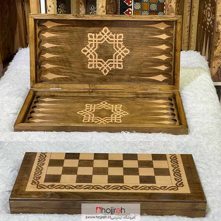 تخته نرد چوب نراد لیزری طرح 8 کد TNS591