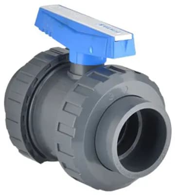 شیر توپی مهره دار چسبی ۷۵ پیمتاش UPVC اصل ترکیه
