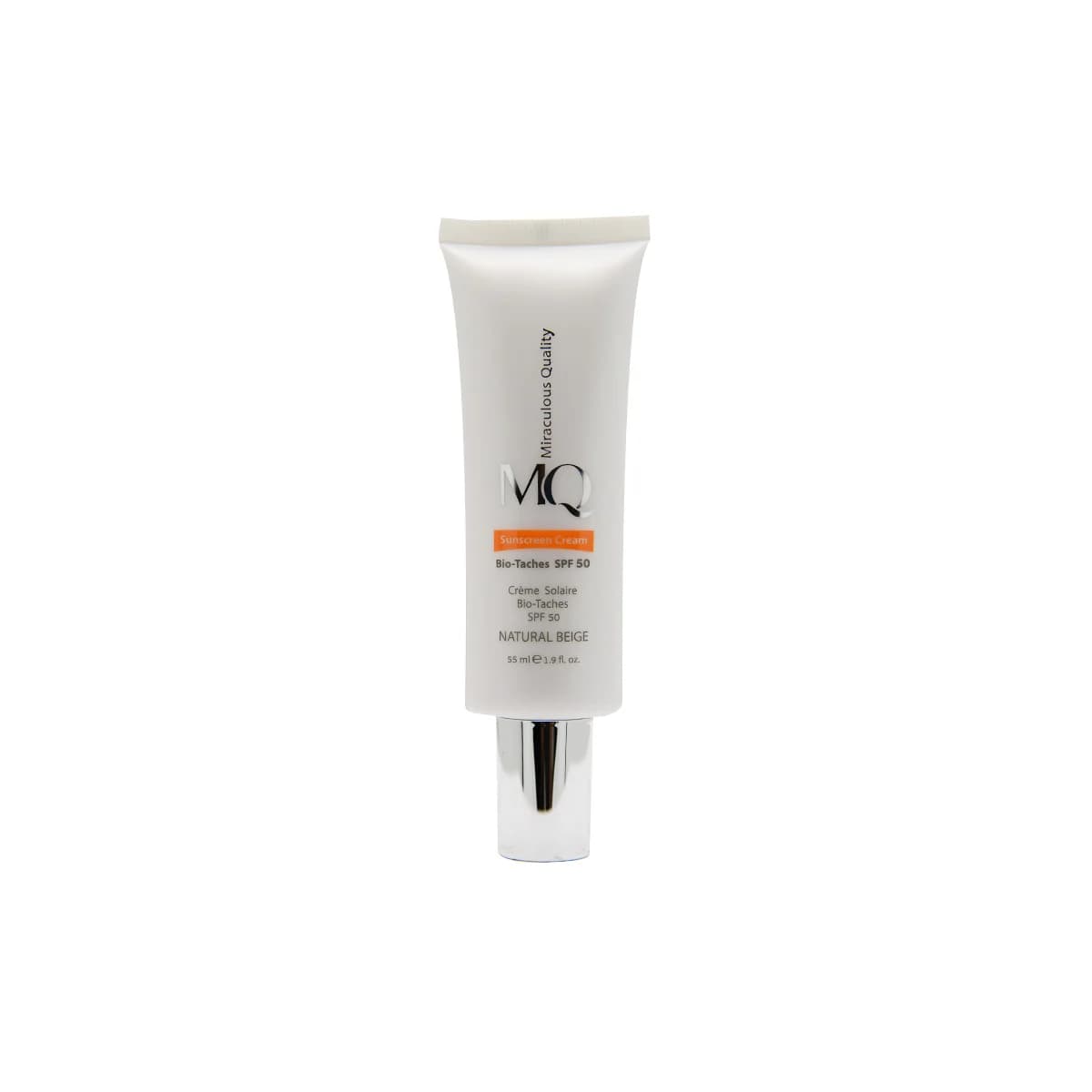 کرم ضد آفتاب و روشن کننده بایو تاچ بژ طبیعی SPF50 ام کیو MQ