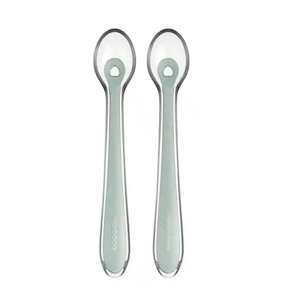 قاشق سیلیکونی دو عددی قاب دار کیکابو kikkaboo